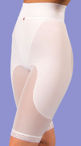 Design Veronique Zippered Above-Knee High-Back Girdle with Bra