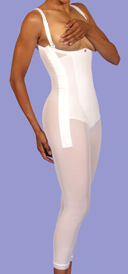 Design Veronique Zippered Above-Knee High-Back Girdle with Bra