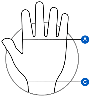 Juzo Expert VENTED Flat Knit Glove w/Finger Stubs, 30-40 mmHg